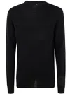Md75 Round Neck Cashmere Sweater In Black