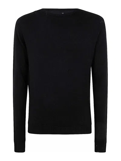 MD75 SUÉTER CUELLO REDONDO - NEGRO