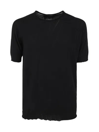 Md75 Round Neck Pullover Clothing In Black