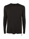 Md75 Wool Round Neck Pullover In Brown