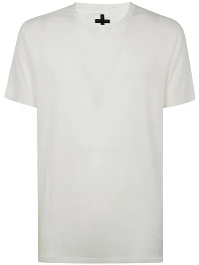 Md75 Short Sleeves Linen T-shirt In White