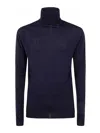 Md75 Turtle Neck Sweater In Blue