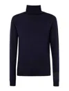 Md75 Turtle Neck Sweater In Blue