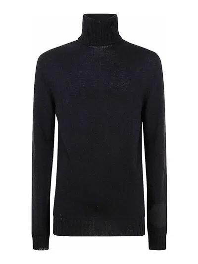 MD75 SUÉTER CON CUELLO ALTO - NEGRO