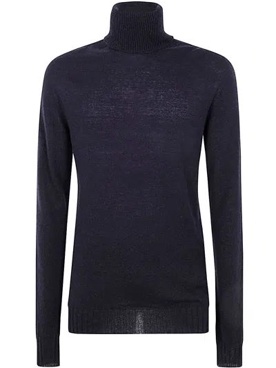 Md75 Turtle Neck Cashmere Sweater In Blue