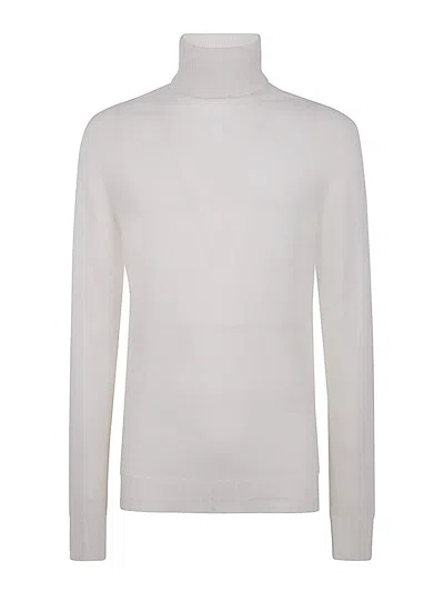 MD75 SUÉTER CON CUELLO ALTO - BLANCO