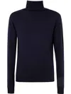 Md75 Turtle Neck Sweater In Blue