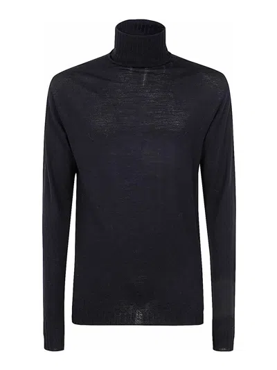 MD75 SUÉTER CON CUELLO ALTO - NEGRO