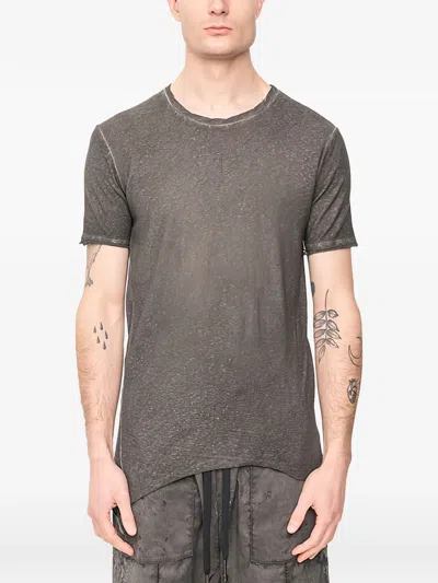 Md75 Washed Cotton T-shirt In Gray