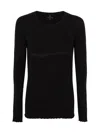 Md75 Wool Cashmere Pullover With Inlay Detail In Black