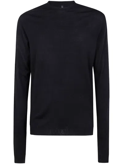 Md75 Wool Crew Neck Sweater In Black