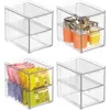 Mdesign 2-drawer Stackable Organizer For Kitchen Or Pantry In Transparent