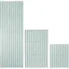 Mdesign Cotton Spa Mat Rug For Bathroom, Varied Sizes, Set Of 3 In Green