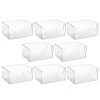 Mdesign Household Plastic Storage Organizer Bin With Open Front In Transparent