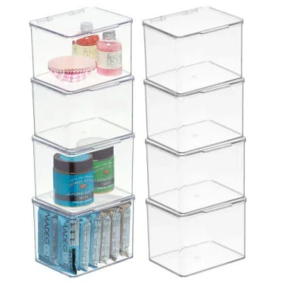 Mdesign Kitchen Pantry/fridge Storage Organizer Box In Transparent