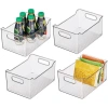 Mdesign Plastic Food Storage Organizer Bin For Home And Kitchen In Transparent