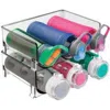 Mdesign Plastic Free-standing Stacking 3 Bottle Storage Rack, 2 Pack, Usa Made