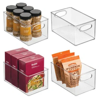 Mdesign Plastic Kitchen Organizer In Transparent