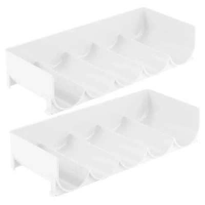 Mdesign Plastic Stackable Tiered Bottle Storage Organizer Rack, 2 Pack, Usa Made