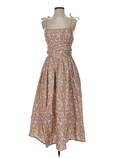 Pre-owned Mds Stripes Casual Dress In Pink