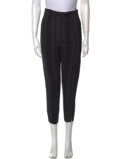 Pre-owned Mds Stripes Skinny Leg Pants In Black