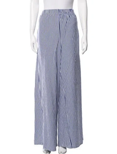 Pre-owned Mds Stripes Striped Wide Leg Pants In Multi