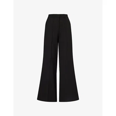 Me And Em And Em Womens Black Tailored-leg Elongator Woven Trousers