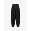 Me And Em And Em Womens Black Wide-leg Pleated Woven Trousers In Black