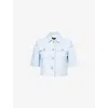 Me And Em Womens  Jacquard Cropped Woven Jacket