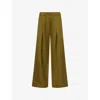 Me And Em Womens  Wide-leg Pleated Woven Trousers