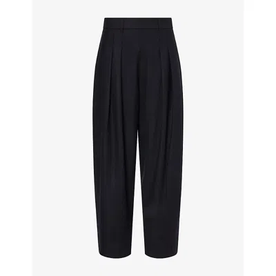 Me And Em And Em Womens Exaggerated Taper Woven Trousers Black In Multi