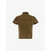 Me And Em And Em Womens Brushed High-neck Cashmere Top Intense Olive In Green