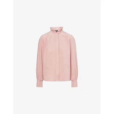 Me And Em And Em Womens Smoke Pink Super Soft Micro-cord Cotton-blend Blouse