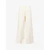 Me And Em And Em Womens Forever Summer Flared Stretch-woven Trousers Vanilla