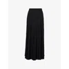 Me And Em And Em Womens Black Dramatic Pleated Woven Maxi Skirt In Black