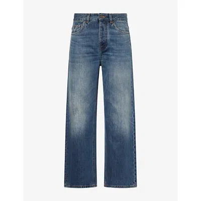 Me And Em Womens  Straight-leg Crop Denim Jeans In Multi