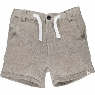 Me & Henry Kids' Boy's Crew Drawstring Shorts In Brown