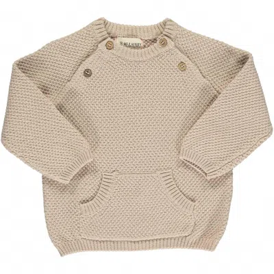 Me & Henry Kids' Boy's Morrison Baby Sweater In Cream In Neutral
