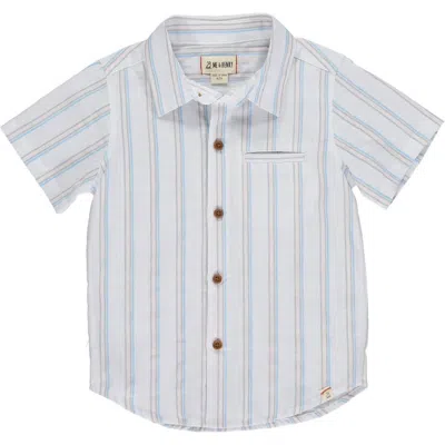 Me & Henry Kids' Boy's Newport Button Down Shirt In Cool Stripe In Multi