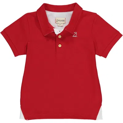 Me & Henry Kids' Boy's Starboard Polo Shirt In Red