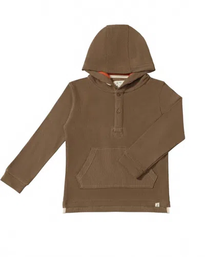 Me & Henry Kids' Boys' Simon Hooded Top In Green In Brown