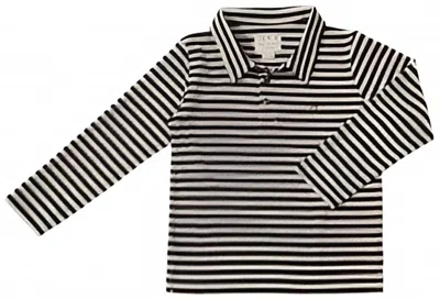 Me & Henry Kids Classic Striped Polo In Blue /white In Multi