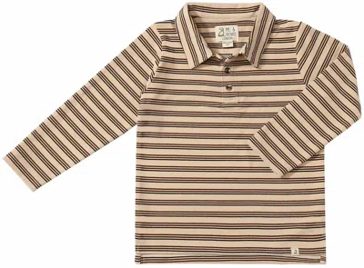 Me & Henry Kids Soft & Cozy Polo In Beige