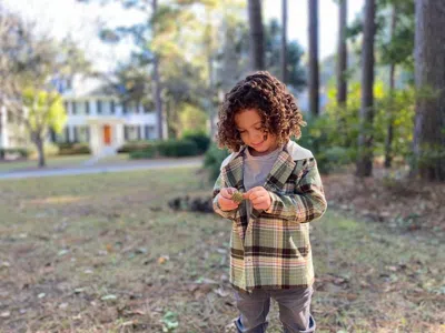 Me & Henry Kids Wellford Lumberjack Shirt In Green