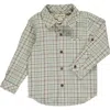 Me & Henry Men's Plaid Button Down Shirt In Atwood Green