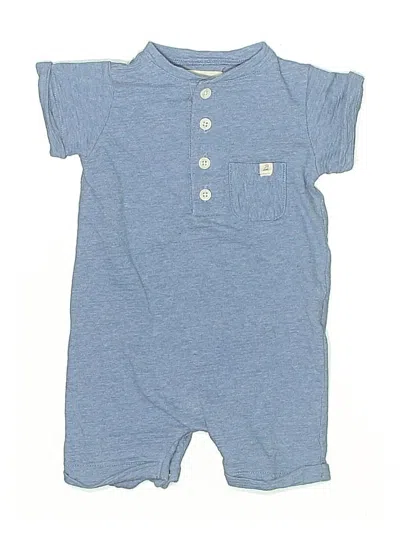 Pre-owned Me And Henry Babies' Short Sleeve Onesie In Blue