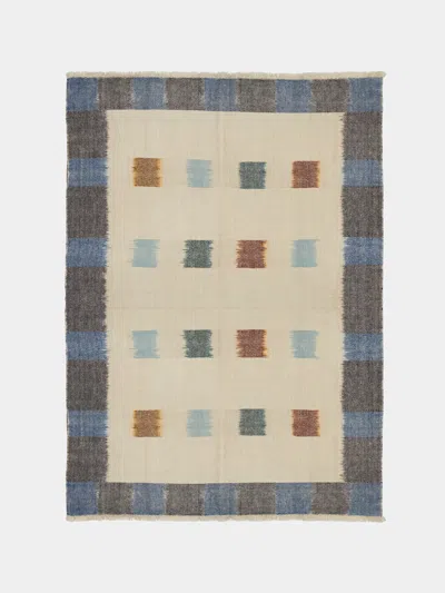 Me & K Grid Ikat Cashmere Throw (67in/1.7m) In Multi