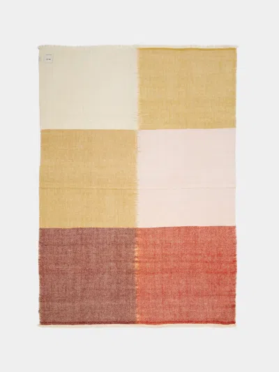Me & K Ikat Cashmere Blanket  Abask Luxury Gift In Multi