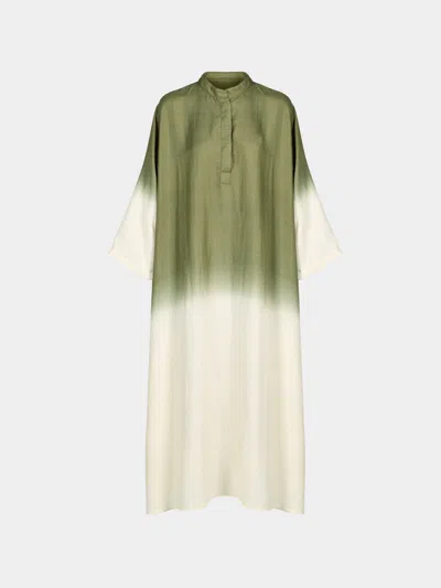 Me & K Ombré Cashmere Kaftan Size: M In Green