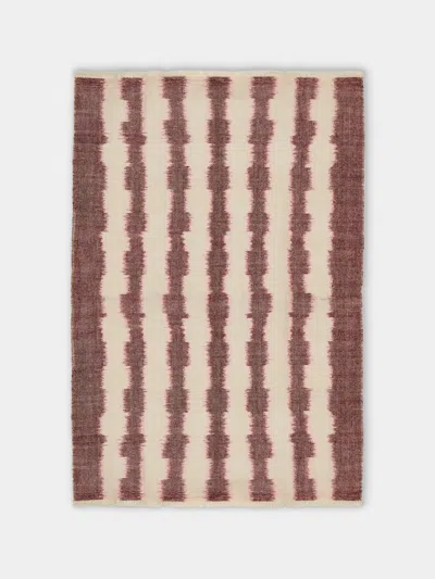 Me & K Retro Ikat Cashmere Throw (69in/1.75m) In Brown